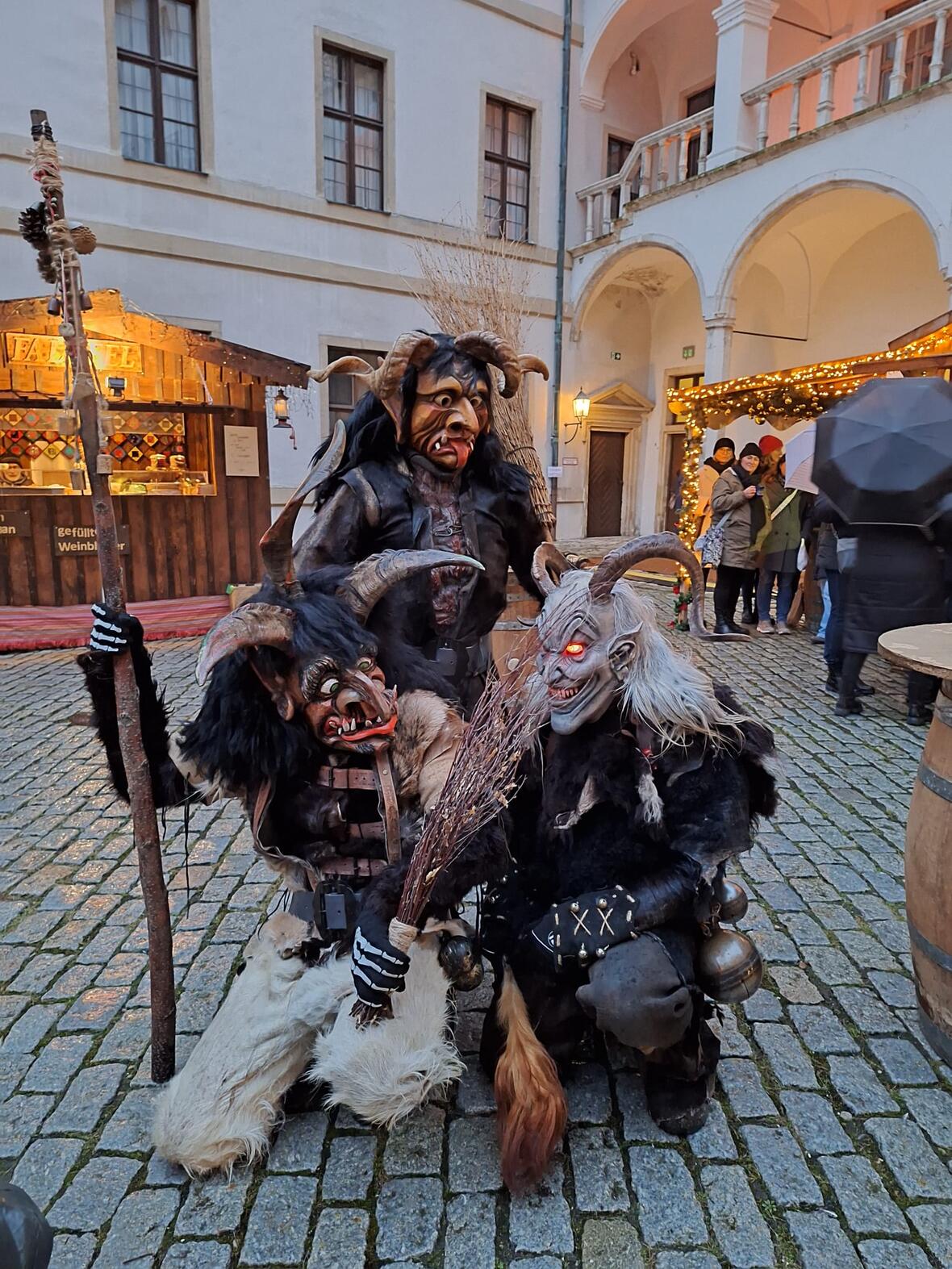 Auch in der Schlossweihnacht waren die Krampusse zu Gast