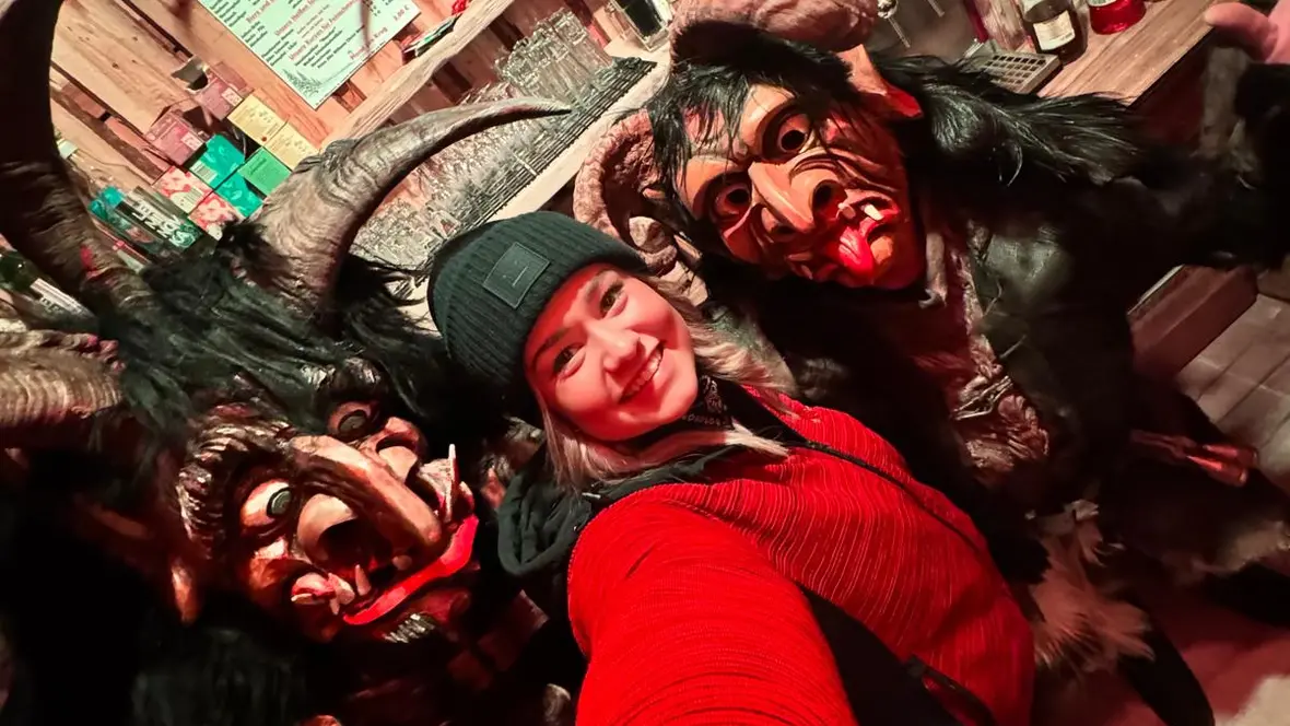 Ein Selfie mit der Krampus Crew