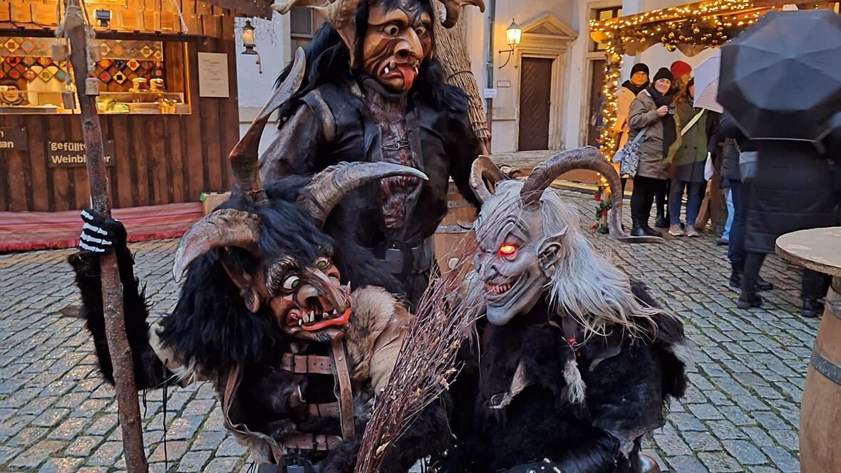 Auch in der Schlossweihnacht waren die Krampusse zu Gast